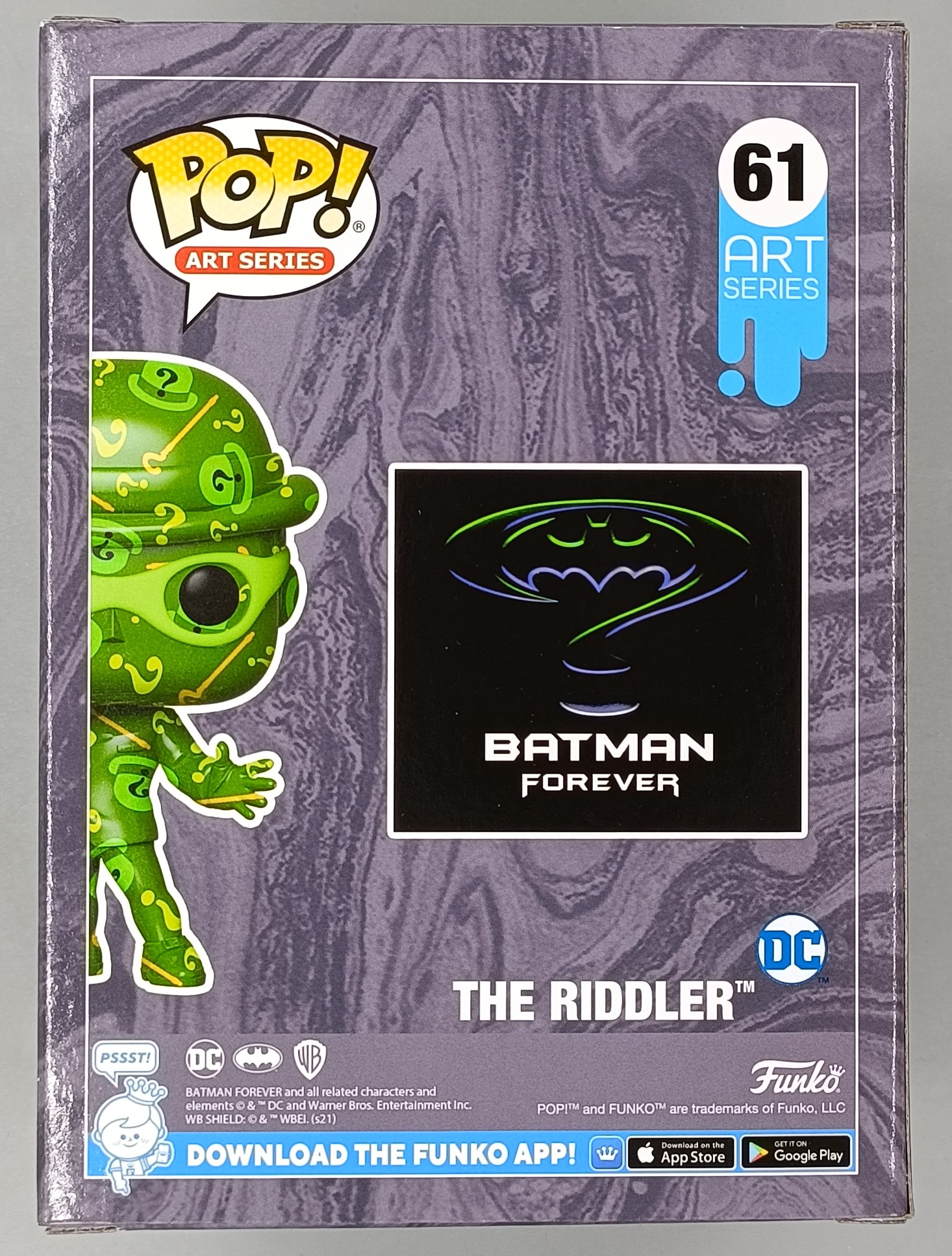 Funko POP! DC's Batman Forever The Riddler Art Series with Protector 