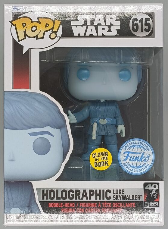 #615 Holographic Luke Skywalker Glow Star Wars