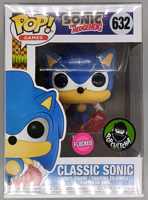 #632 Classic Sonic - Flocked - Sonic The Hedgehog