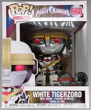 #668 White Tigerzord - 6 Inch - Power Rangers