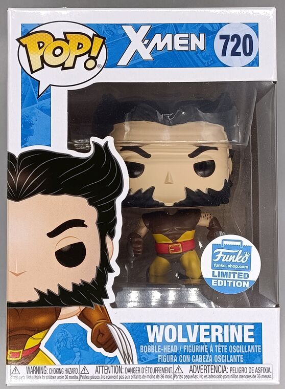 #720 Wolverine (Unmasked, Brown)  Marvel X-Men - Funko Exc