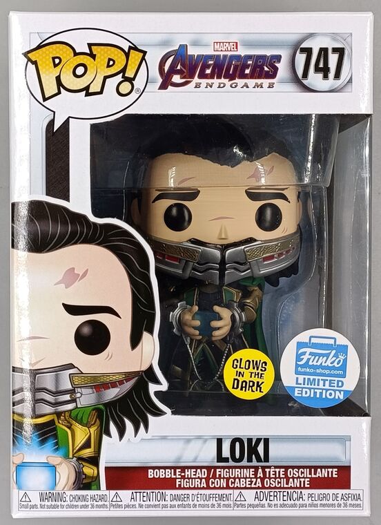 #747 Loki (w/ Tesseract) - Glow - Marvel Avengers Endgame