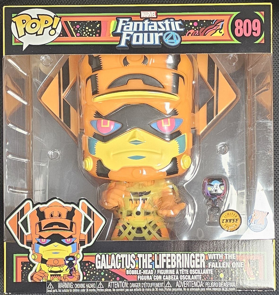 Galactus The Lifebringer with the Fallen One 10” Funko Pop Chase shops Black Light