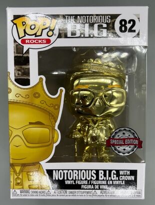 #82 Notorious B.I.G. (with Crown, Gold) - Chrome