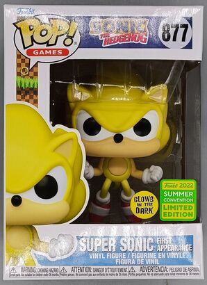 #877 Super Sonic (First Appearance) Glow Sonic The Hedgehog