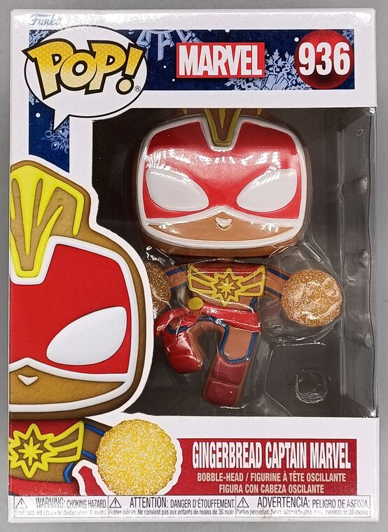 #936 Gingerbread Captain Marvel - Marvel Holidays