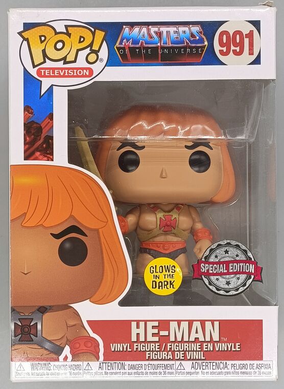 #991 He-Man (Raising Sword) - Glow - Masters of the  DAMAGED