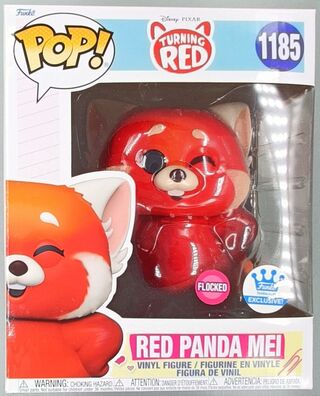 #1185 Red Panda Mei 6 Inch Flocked Disney Turning Red DAMAGE