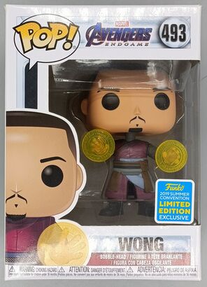 #493 Wong - Marvel Avengers Endgame - 2019 Con BOX DAMAGE