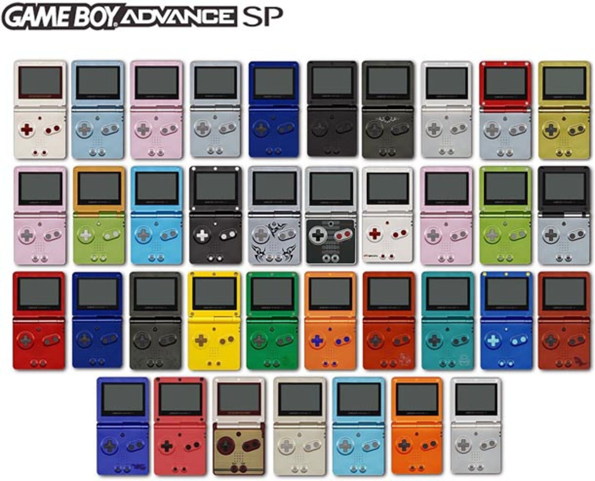 Nintendo Gameboy Advance GBA SP Console - All Colours