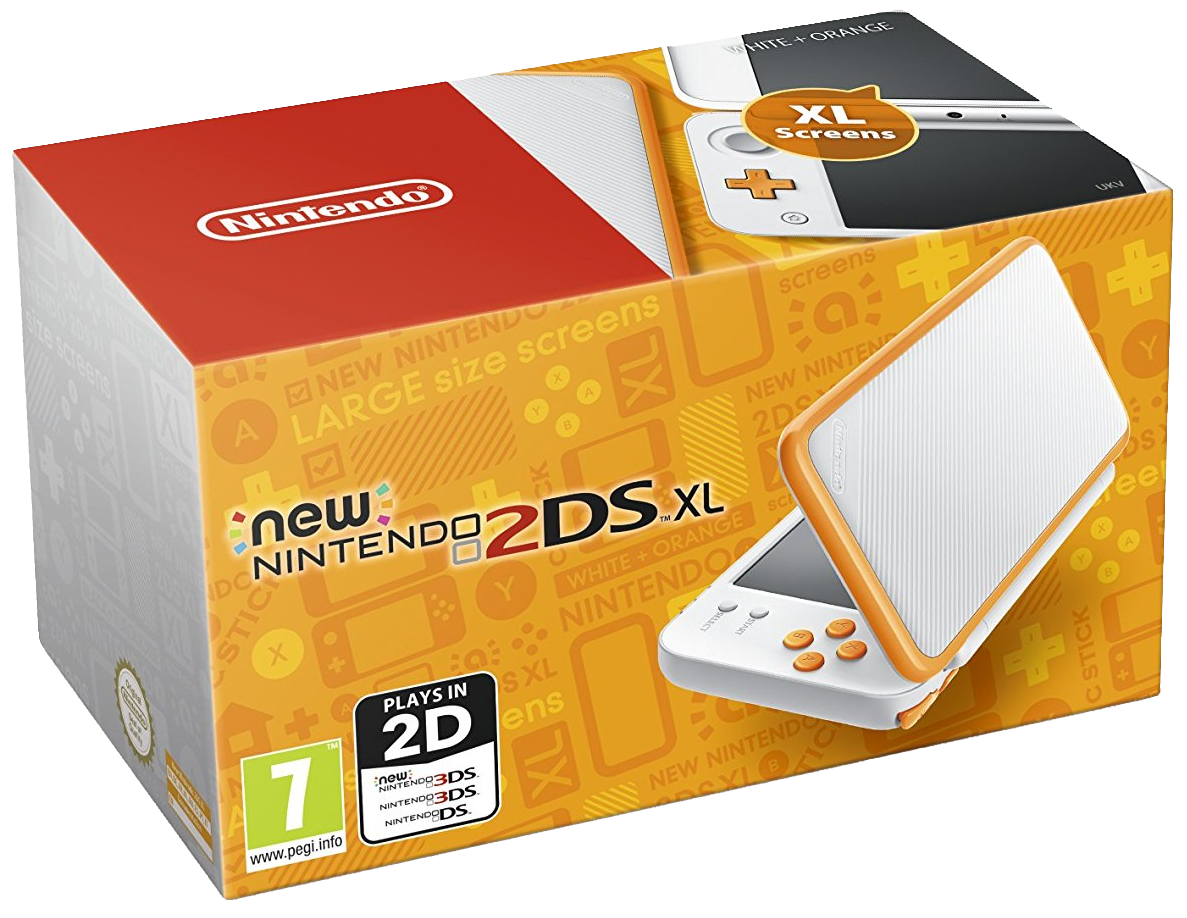 New Nintendo 2DS XL - White and Orange