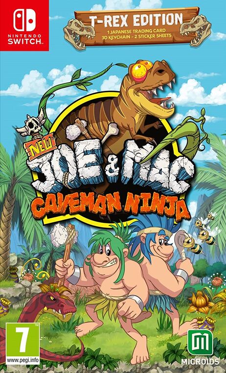 New Joe & Mac: Caveman Ninja T-Rex Edition