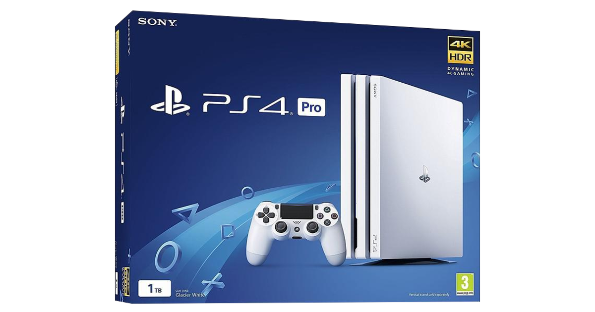 Sony Playstation 4 Pro Console - White - 1TB