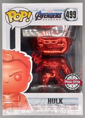 #499 Hulk (w/ Gauntlet Red) Chrome - Marvel Avengers Endgame