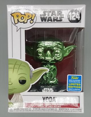 #124 Yoda (Dagobah, Green) Chrome - Star Wars - 2019 Con