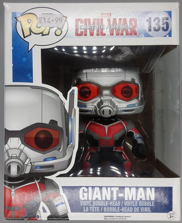 #135 Giant-Man 6 inch Marvel - Captain America Ci BOX DAMAGE