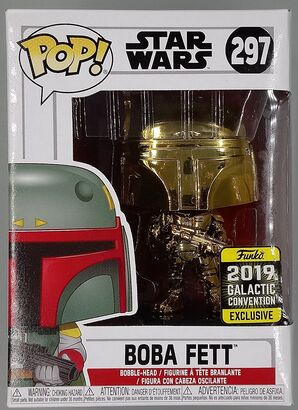 #297 Boba Fett (Gold) - Chrome - Star Wars - 2019 Con