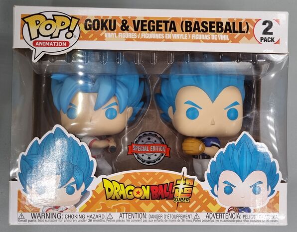 [2 Pack] Goku & Vegeta (Baseball) - Dragon Ball Z Super