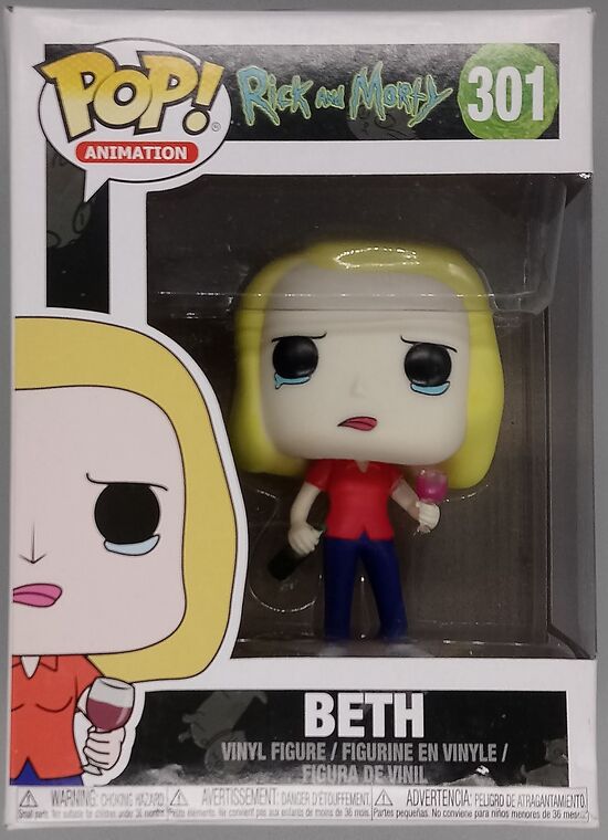 #301 Beth (Wine Glass) - Rick and Morty - BOX DAMAGE