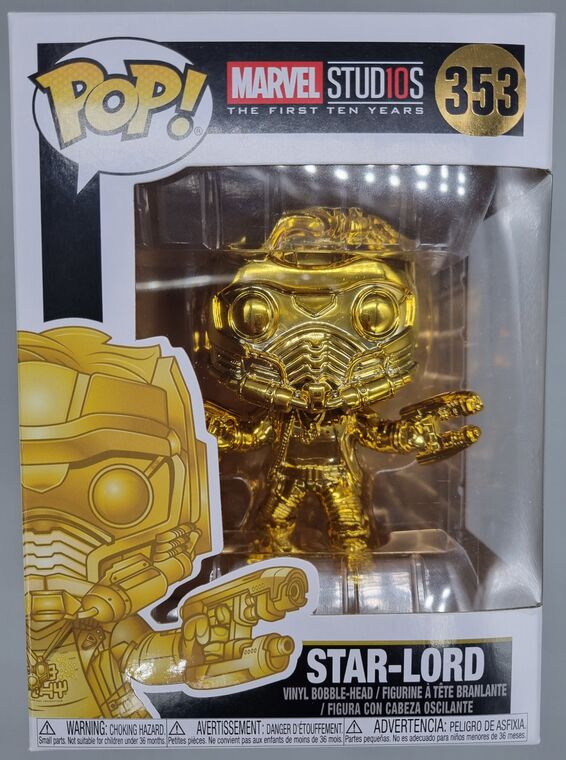 #353 Star-Lord (Gold) - Chrome - Marvel Studios 10 Years