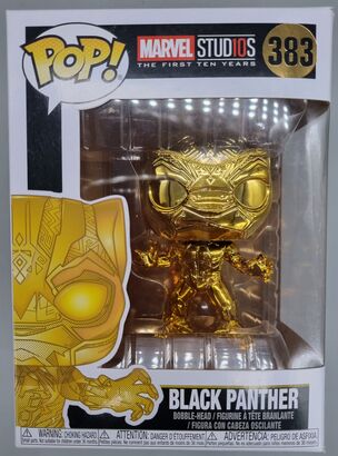 #383 Black Panther (Gold) - Chrome - Marvel 10 Years