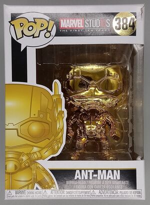 #384 Ant-Man (Gold) - Chrome - Marvel 10 - BOX DAMAGE