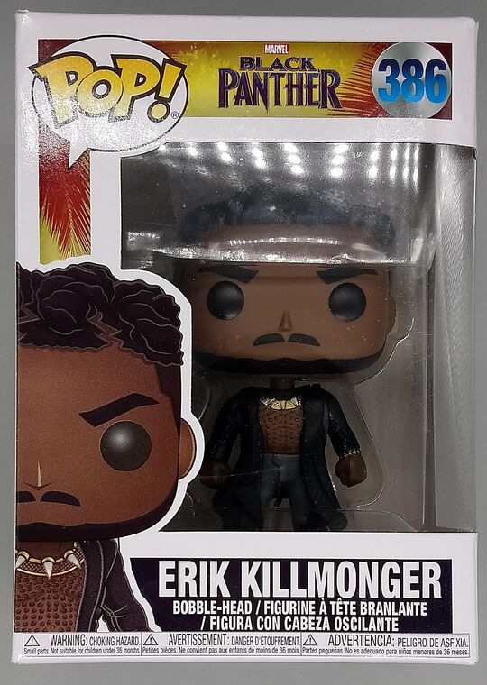 #386 Erik Killmonger (Scars) Marvel Black Panther BOX DAMAGE