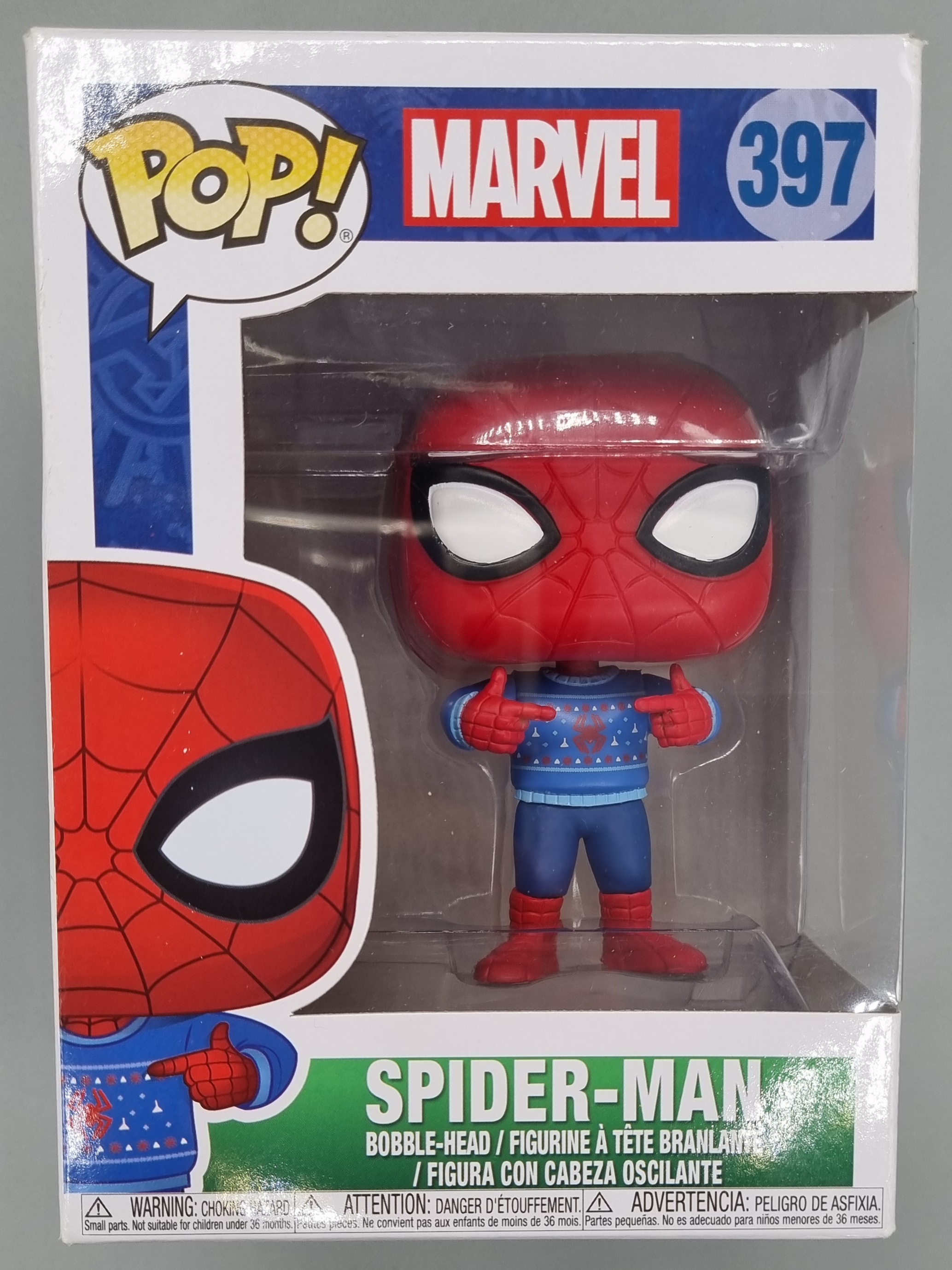 Spiderman christmas deals sweater funko pop