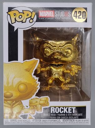 #420 Rocket (Gold) - Chrome - Marvel Studios 10 Years