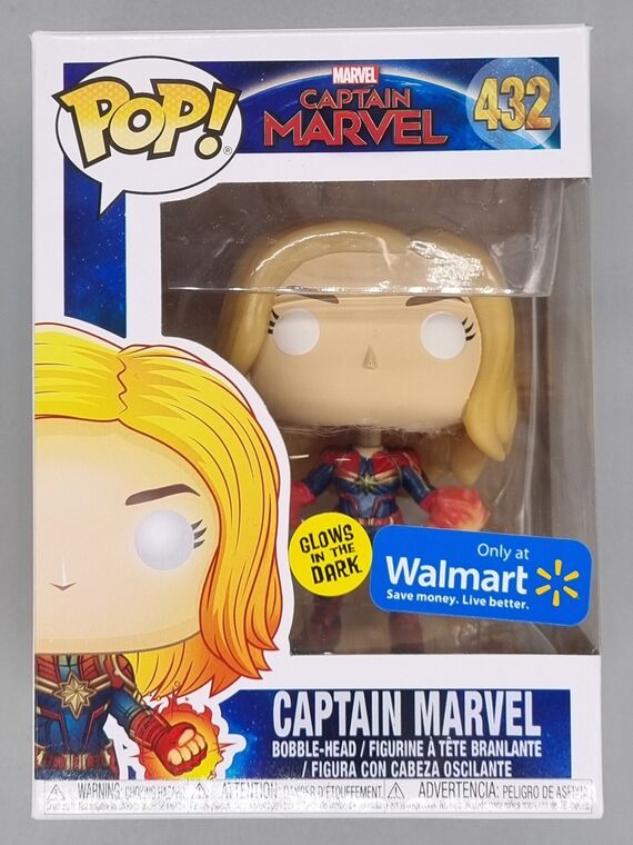 #432 Captain Marvel (Powered Up) Glow Marvel Captain Marvel