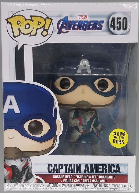 #450 Captain America Team Suit Glow Marvel Avengers Endgame