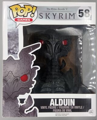 #58 Alduin - 6 Inch - Elder Scrolls Skyrim - BOX DAMAGE