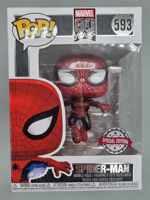 #593 Spider-Man (First Appearance) Metallic - Marvel 80 Year