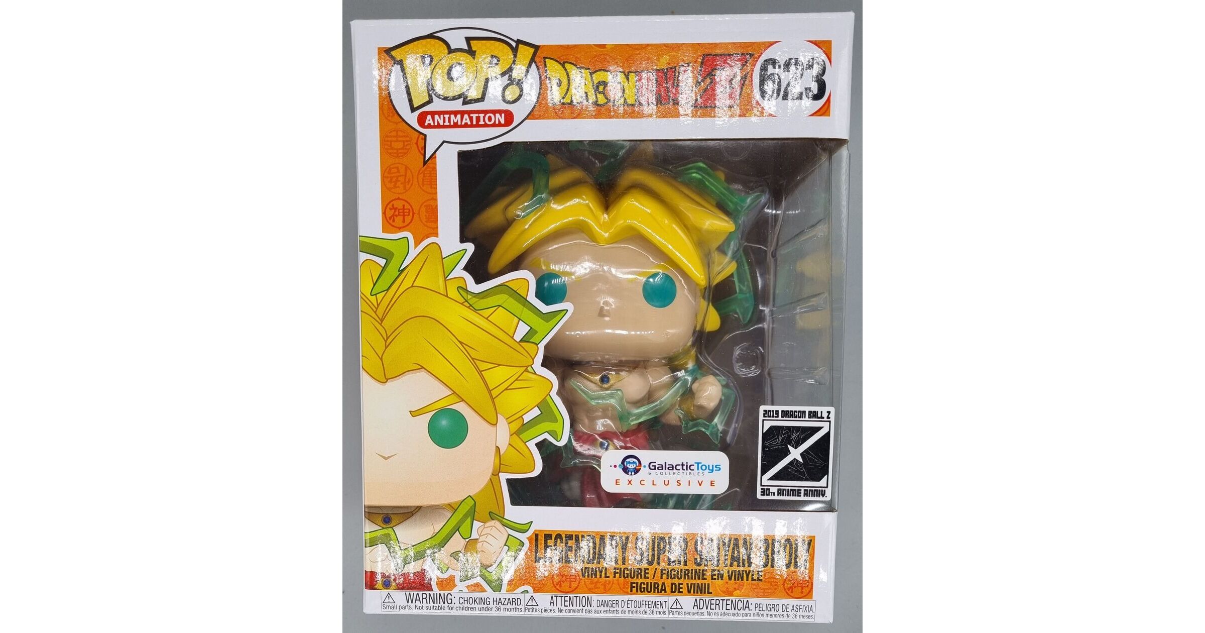Funko Pop! Animation Dragonball Z Legendary Super Saiyan Broly 30th Anime  Anniversary Galactic Toys Exclusive 6 inch Figure #623 - US