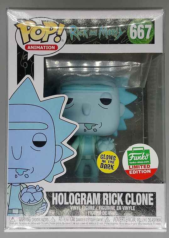 #667 Hologram Rick Clone (w/ Chicken) Glow - Rick and Morty