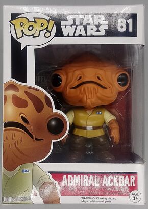 #81 Admiral Ackbar - Star Wars The Force Awakens BOX DAMAGE