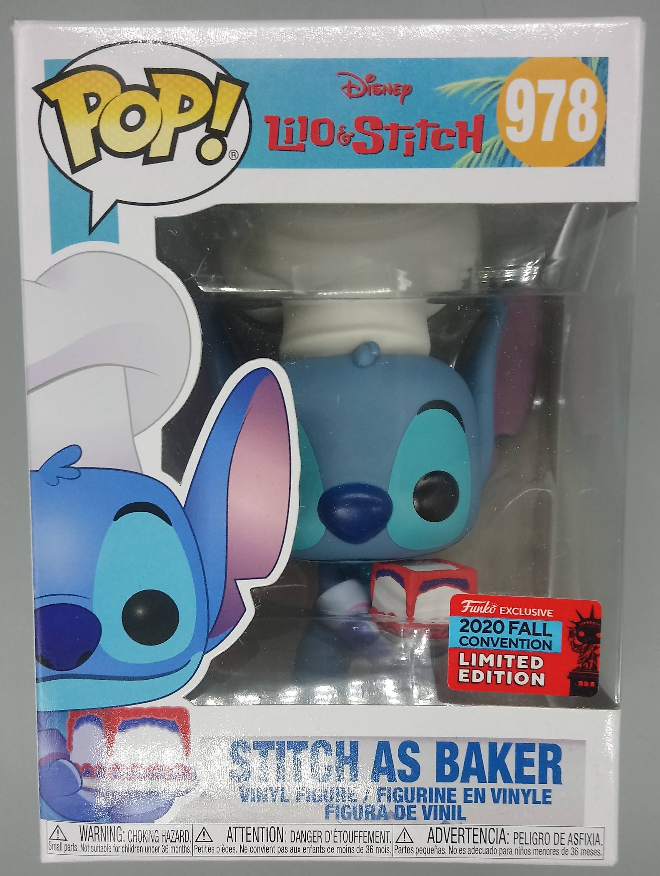 Funko PoP! Disney Lilo & Stitch STITCH AS BAKER #978 NYCC 2020