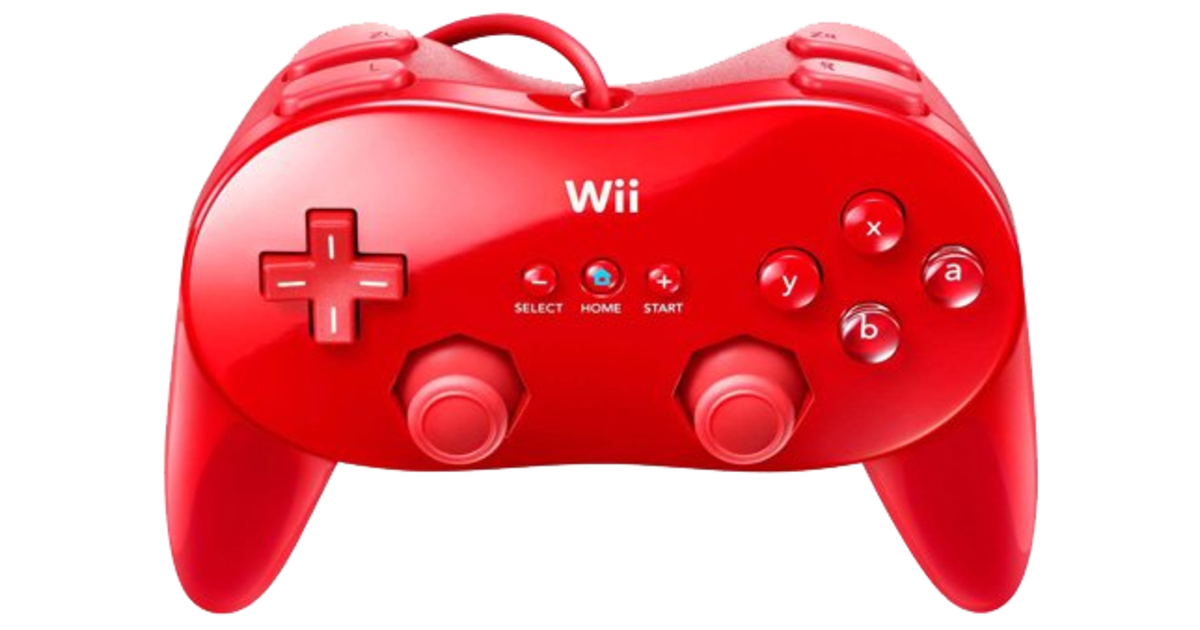red wii controller