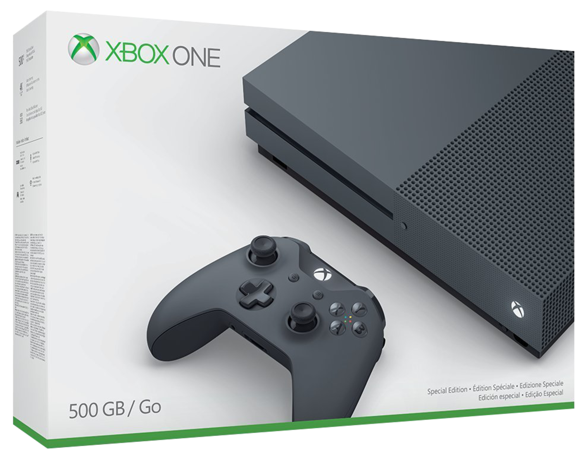 Xbox One S Console Storm Grey (500GB)